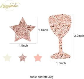 img 1 attached to 🎉 NICROLANDEE Rose Gold Party Decorations - Stylish 12PCS Tissue Pom Poms, Paper Lanterns, Glitter Confetti & More for Weddings, Showers, Birthdays & Bachelorettes