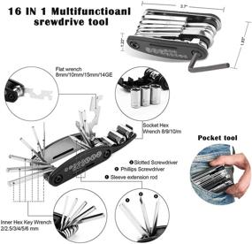 img 3 attached to 🚲 TOUROAM Bicycle Emergency Multi Tool Kit: Bike Tube Frame Bag, Phone Holder, Foot Pump, Repair Kit, First Aid Kit – Must-Have for Cyclist Riders and Adventure Travels