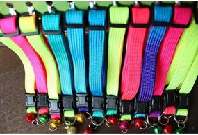 img 3 attached to 🐱 Set of 12 Colorful Cat Collars with Bell - Personalized Rainbow Embroidered Collars, Perfect for Puppies