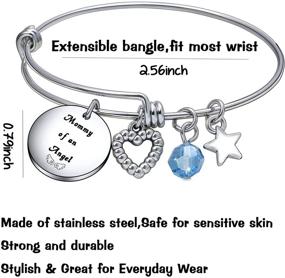 img 3 attached to 🌸 De&amp;ai Miscarriage Awareness Bracelet: A Meaningful Keepsake Gift for Loss of Baby, Sympathy Jewelry