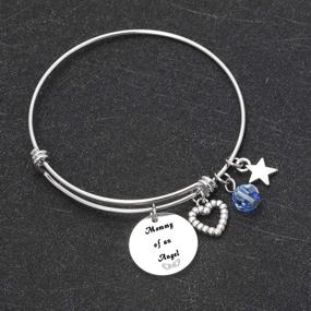 img 2 attached to 🌸 De&amp;ai Miscarriage Awareness Bracelet: A Meaningful Keepsake Gift for Loss of Baby, Sympathy Jewelry