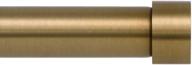 🔮 ivilon drapery window curtain rod - end cap style design 1 inch pole, warm gold color, 28-48 inch logo
