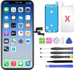 img 4 attached to 📱 QTlier iPhone X Screen Replacement 5.8 inch LCD Repair Kit with 3D Touch, Screen Protector, Waterproof Glue, and Repair Tools - Black