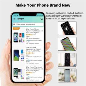 img 1 attached to 📱 QTlier Замена экрана iPhone X 5,8 дюйма, комплект для ремонта ЖК-дисплея с 3D Touch, защитной пленкой, водонепроницаемым клеем и инструментами для ремонта - черный