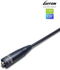 img 1 attached to High-Quality Dual Band UV VHF/UHF Walkie Talkie Antennas by LUITON - 15.6-Inch Whip, SMA-F Connector (2 Pack)