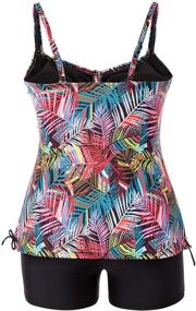 img 3 attached to Hanna Nikole Plus Size Swimsuit Tankini