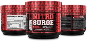 img 1 attached to 🏋️ Enhance Performance: NITROSURGE Shred Pre Workout Supplement – Boost Energy, Gain Strength, Heighten Focus, Amplify Pumps – Nitric Oxide Booster & PreWorkout Powder – 30Sv, Fruit Punch