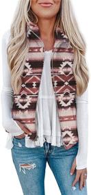 img 4 attached to Stay Warm and Stylish: Womens Lightweight Sherpa Quilted Pockets Clothing Collection