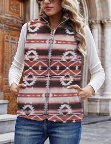 img 3 attached to Stay Warm and Stylish: Womens Lightweight Sherpa Quilted Pockets Clothing Collection