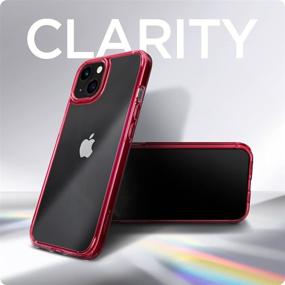 img 1 attached to Spigen Ultra Hybrid Designed For IPhone 13 Case (2021) - Red Crystal