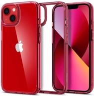 spigen ultra hybrid designed for iphone 13 case (2021) - red crystal logo