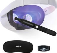 🔍 vr lens brush for oculus quest 2/ quest/ rift s, valve index, htc vive/ pro/ cosmos, hp reverb g2 - with vr lens cover accessories logo