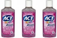 🍬 act kids bubblegum blowout travel size fluoride rinse, 1 oz, pack of 3 - anti-cavity formula logo