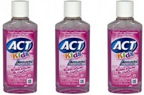 img 1 attached to 🍬 ACT Kids Bubblegum Blowout Travel Size Fluoride Rinse, 1 Oz, Pack of 3 - Anti-Cavity Formula