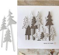 🌲 christmas tree metal die cuts set: 3pcs cedar deer cutting dies for diy scrapbooking and card making logo