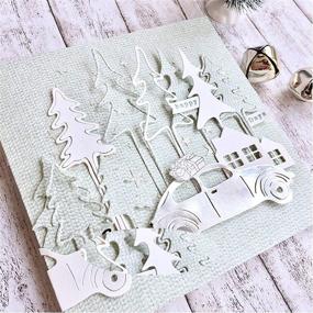 img 2 attached to 🌲 Christmas Tree Metal Die Cuts Set: 3pcs Cedar Deer Cutting Dies for DIY Scrapbooking and Card Making