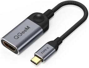 img 4 attached to 🔌 QGeeM USB C to HDMI Adapter 4K Cable | USB Type-C to HDMI Adapter [Thunderbolt 3 Compatible] | MacBook Pro 2018/2017, Samsung Galaxy S9/S8, Surface Book 2, Dell XPS 13/15, Pixelbook More