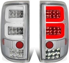 img 4 attached to DNA Motoring TL-F15004-LED-3D-CH-CL Pair of 3D LED Bar Tail Lights with Brake Lamp [Fits 2004-2008 Ford F150/Lobo]