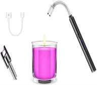 🔥 360° flexible long neck electric lighter for candle, fireplace, bbq - smart usb charging camping lighter, grill lighter, arc lighter, suitable for lighting fireworks (1 pcs) logo