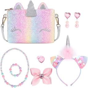 img 4 attached to 🦄 Mibasies Unicorn Toddler Pretend Play Jewelry