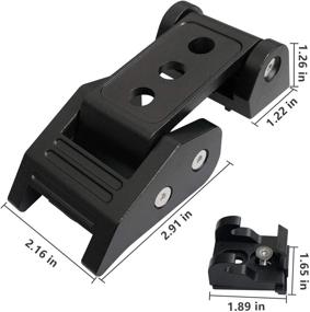 img 3 attached to 🔒 ArtSwithly Stainless Steel Black Hood Latches Catch Kit for Jeep Wrangler JK/JKU 2007-2018 & JL/JLU 2018-2020 - Easy Installation, No Drilling Required - Pair