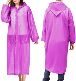 img 4 attached to 🌧️ LIVINO Reusable Rain Ponchos 2 Pack for Adults: Waterproof and Breathable Raincoats for Hiking, Camping, and Tours