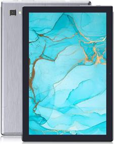 img 4 attached to 📱 Высокопроизводительный 10-дюймовый планшет на Android 2021 с восьмиядерным процессором, 2 ГБ оперативной памяти и 32 ГБ встроенной памяти - серый, 13-МП камера, Bluetooth 5.0, Wi-Fi 2.4G&5G, GPS, корпус из металла включен.
