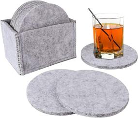 img 4 attached to Coasters: Highly Absorbent Multipurpose Coaster Protectors