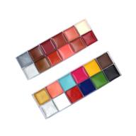 vibrant 24-color body paint: cosmetics for face and body painting, artistic makeup, cosplay, party, flash tattoos - multicolored pigments in oil-based formula logo