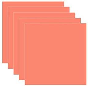 img 3 attached to 🌊 Coral Glossy Adhesive Vinyl Sheets - 5-Pack, 12x12 inches - Outdoor/Permanent - Vinylxsticker