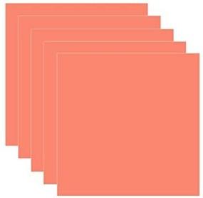 img 2 attached to 🌊 Coral Glossy Adhesive Vinyl Sheets - 5-Pack, 12x12 inches - Outdoor/Permanent - Vinylxsticker
