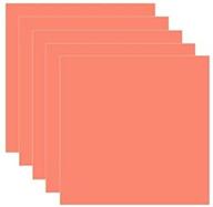 🌊 coral glossy adhesive vinyl sheets - 5-pack, 12x12 inches - outdoor/permanent - vinylxsticker logo