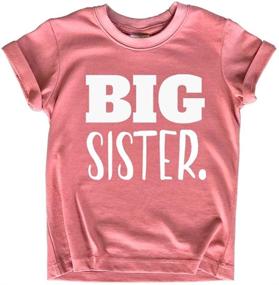 img 4 attached to Sister Announcement Toddler Shirts: Promoted Girls' Clothing Collection featuring Tops, Tees & Blouses