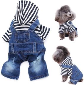 img 4 attached to LKEX Clothes Jumpsuit Coat，Vintage Apparel Dogs