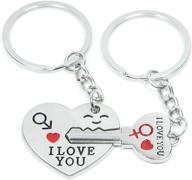 💑 express your love with couple keychains - heartwarming love heart keychain logo