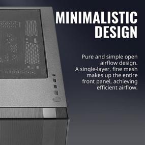 img 3 attached to 💨 Enhanced Airflow Mid-Tower ATX Case - Cooler Master MasterBox NR600 with Front Mesh Vent, Sleek Design, Tempered Glass Side Panel, and Integrated Headset Jack