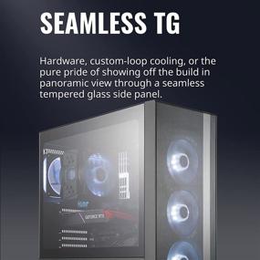 img 2 attached to 💨 Enhanced Airflow Mid-Tower ATX Case - Cooler Master MasterBox NR600 with Front Mesh Vent, Sleek Design, Tempered Glass Side Panel, and Integrated Headset Jack