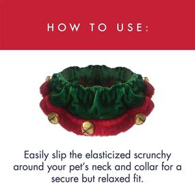 img 1 attached to 🎅 Huxley & Kent Ruff Scrunchy: Elf-themed Pet Neckwear - Cute, Comfortable, Durable, and Fun for Dogs/Cats