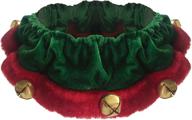 🎅 huxley & kent ruff scrunchy: elf-themed pet neckwear - cute, comfortable, durable, and fun for dogs/cats logo