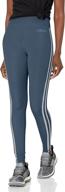 👖 adidas women's designed 2 move 3-stripes high-rise long tights: comfortable & stylish workout leggings logo