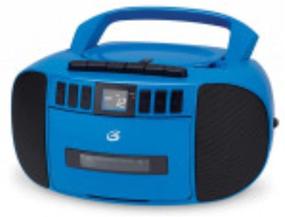 img 2 attached to 🎵 Blue GPX BCA209BU Portable Boombox with CD and Cassette Player: Enhancing FM/AM Functionality