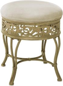 img 3 attached to Hillsdale Villa Vanity Stool Antique