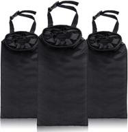 🚗 convenient car trash bags: hanging, detachable, ideal for traveling, home & outdoor use – set of 3 car storage bags logo