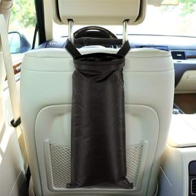 img 2 attached to 🚗 Convenient Car Trash Bags: Hanging, Detachable, Ideal for Traveling, Home & Outdoor Use – Set of 3 Car Storage Bags