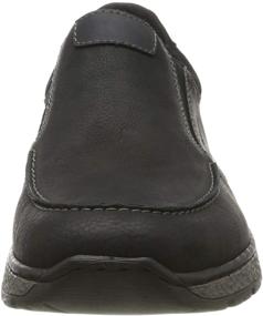 img 3 attached to Stay Stylish and Comfy with Rieker Herbst Winter Loafers Black Men's Shoes