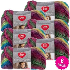 img 2 attached to Unforgettable Yarn: Red Heart Stained Glass Boutique - 6/Pk (6 Pack)
