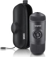 ☕ портативная кофеварка wacaco nanopresso: улучшенная кофеварка для путешествий с защитным чехлом, давление 18 бар, ручная операция логотип