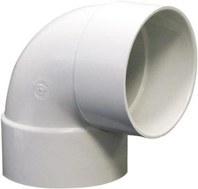 img 1 attached to 🚰 NDS 6P02 PVC 90-Degree Elbow Solvent Weld Fitting, 6-Inch, White - Reliable Plumbing Component for Seamless Installations
