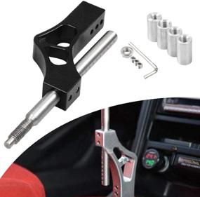 img 4 attached to 🚗 Sporacingrts Adjustable Short Shift Extension Shifter Knob for Civic Integra CRX - Black