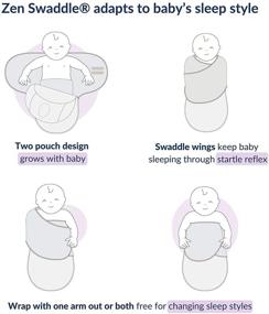 img 2 attached to 🛏️ Ultimate Comfort and Sleep Aid: Nested Bean Zen Swaddle Premier for Kids' Home Store